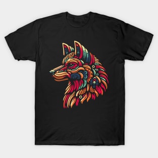 Design head wolf tribal style T-Shirt